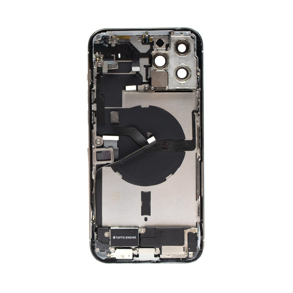 Rear Housing with Full Set Parts for iPhone 12 Pro Max-Silver (Purple) Rear Housing with Full Set Parts for iPhone 12 Pro Max-Silver (Purple)